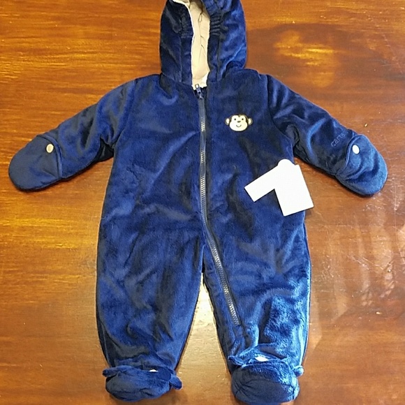 NWT Carter’s Baby Boy’s Snow Suit Grey Multi Color Size 6-9 Months NWT